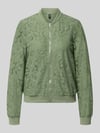 VERO MODA regular fit blouson van katoenmix model 'HONEY' Rietgroen