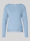 SKINY Regular fit shirt met lange mouwen en kant Lichtblauw