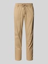JACK & JONES Relaxed Fit Hose aus Baumwoll-Leinen-Mix Modell 'KANE' Beige