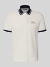 EA7 Emporio Armani regular fit poloshirt met logo-print Offwhite