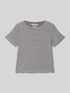 Garcia T-shirt met labelstitching Zwart