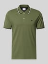Champion Slim Fit Poloshirt mit Label-Stitching Oliv