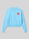 Garcia Strickpullover mit gerippten Abschlüssen Hellblau
