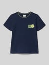 s.Oliver RED LABEL regular fit T-shirt van puur katoen Marineblauw