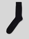 FALKE Socken im unifarbenen Design Modell 'Sens. London' Dunkelblau