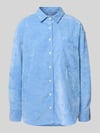 0039 Italy Overhemdblouse met knoopsluiting, model 'BETTY' Lichtblauw