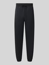 New Balance Regular Fit Sweatpants aus Baumwoll-Mix mit Label-Stitching Black