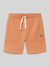 Blue Seven Shorts met elastische boordjes en steekzakken Koper