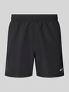 Nike Badeshorts mit Logo-Stitching und Eingrifftaschen Black