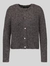 VERO MODA kardigan rozpinany o kroju regular fit z dodatkiem wełny model 'NOVAH' Czekoladowy