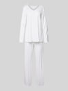 HANRO Pyjama met V-hals Wit