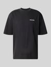 PEGADOR Oversized T-Shirt mit Logo-Stitching Black