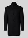 Strellson Regular fit lange jas met opstaande kraag, model 'Finchley' Zwart