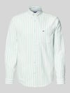 Tommy Jeans Regular Fit Freizeithemd aus reiner Baumwolle Gruen