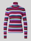 Christian Berg Woman Regular Fit Rollkragenpullover aus Viskose-Mix Fuchsia