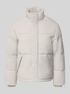JACK & JONES Steppjacke mit verdecktem Reißverschluss Modell 'SOHO' Offwhite