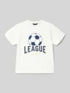 Mayoral Regular Fit T-Shirt mit Motiv-Print Offwhite