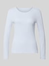 Christian Berg Woman Slim Fit Longsleeve aus reiner Baumwolle Hellblau
