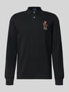 Polo Ralph Lauren Classic Fit Poloshirt mit Label-Stitching Black