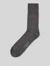 FALKE Skarpety z mieszanki żywej wełny model ‘Airport Sock’ Antracytowy