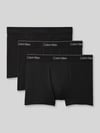 Calvin Klein Underwear Regular Fit Trunks aus Baumwoll-Mix im 3er-Pack Black
