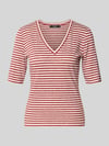 Weekend Max Mara Regular Fit T-Shirt aus Leinen-Mix Modell 'OPZIONE' Dunkelrot