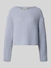 DRYKORN Strickpullover mit Rundhalsausschnitt Modell 'IMENY' Hellblau