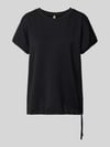 Soyaconcept T-shirt van mohair-mix met ronde hals model 'BANU' BLACK
