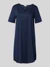 HANRO Nachthemd met V-hals Donkerblauw