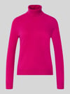 Christian Berg Woman Regular Fit Rollkragenpullover aus reinem Kaschmir Pink