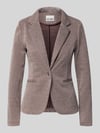 ICHI Blazer met viscose model 'Kate' Donkerbruin