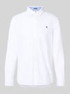 Superdry Regular Fit Freizeithemd mit Logo-Stitching Weiss