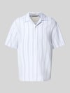 JACK & JONES Premium Regular Fit Freizeithemd aus Baumwoll-Mix mit Leinen-Anteil Modell 'MONTANA' Weiss