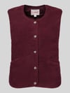 ONLY regular fit bodywarmer in teddystof model 'BABY' Bordeaux