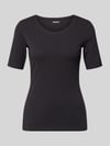 Jake*s Casual Slim Fit T-Shirt aus reiner Baumwolle Black