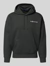 Polo Ralph Lauren Relaxed fit hoodie met labelstitching en kangoeroezak Middengrijs