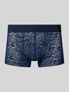 HOM Boxershort met elastische band met logo Marineblauw