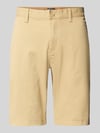 Tommy Jeans Slim Fit Chinoshorts aus Baumwoll-Mix Modell 'SCANTON' Beige
