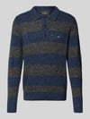 Fynch-Hatton Strickpullover mit Polokragen Marine