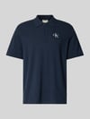 Calvin Klein Jeans Easy Fit Poloshirt mit Polokragen Marine