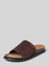 Vagabond Slippers van echt rundleer Donkerbruin