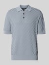 Matinique Regular fit poloshirt van puur katoen in tricotlook Lichtblauw