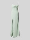 LUXUAR FASHION Abendkleid mit Ziersteinbesatz Hellgruen