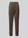 Raffaello Rossi Slim fit broek in wildleerlook, model 'CANDICE' Kaki