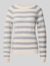 VERO MODA Regular fit pullover met strepen model 'DOFFY' Zand