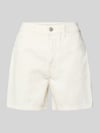 PIECES Regular Fit Jeansshorts aus Baumwoll-Mix Modell 'ABBI' Weiss