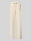 OPUS PANTS Rechte broek van lyocellmix model 'Macie' Offwhite