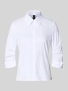 Marc Cain Hembluse mit 3/4-Arm mit Aufschlag Weiss