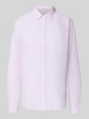 0039 Italy Overhemdblouse van linnen met Kentkraag model 'MIRA' Lichtroze