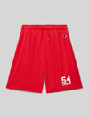 Champion Regular fit sweatshorts met labelprint Rood